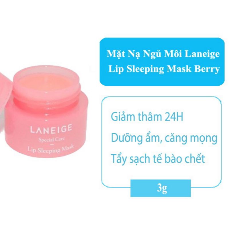 Mặt Nạ Ngủ Cho Môi Laneige_Dưỡng Môi Laneige mini 3g