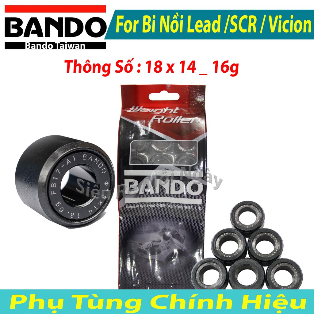 Bộ Bi Nồi Bando, Honda Lead, SCR110, Vision 18 x 14 x 16g
