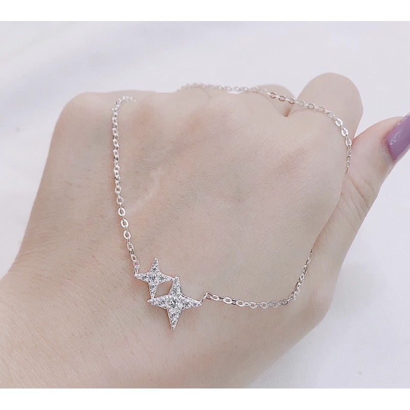 Dây chuyền sao mini bạc ta nguyên chất chính hãng -Bạc Kiến Văn