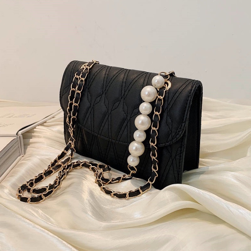 [AFF7SPP Giảm 30K đơn 150K]Túi đeo dây đính hạt trân châu cao cấp sang chảnh cho nữ [Bel56]