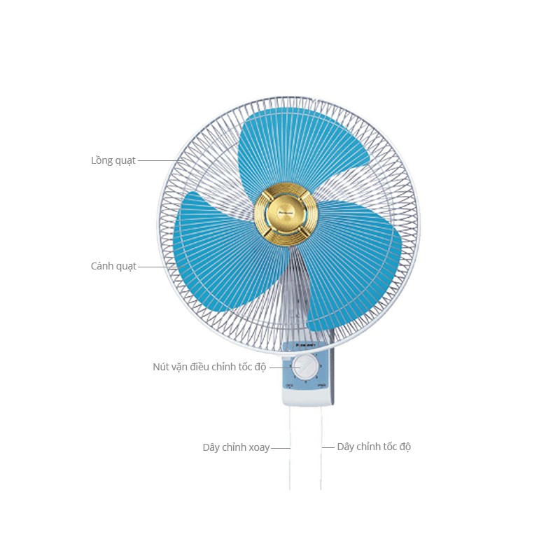 Quạt treo tường Panasonic F-409UB\F-409UGO