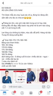 Áo len nam