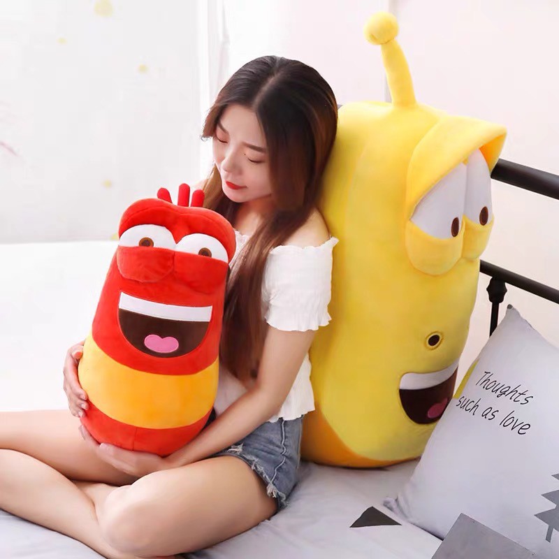 Gối ôm gấu Bông Sâu Larva cao cấp - [ ấu trùng ]  (Nhắn tin cho shop để chọn màu)