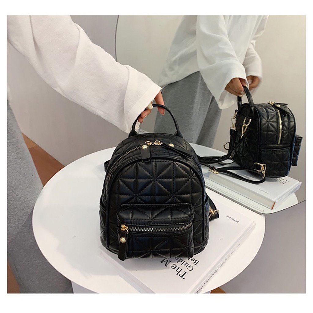 Balo Nữ Linh Store Balo Mini Da Mềm HỌA TIẾT QUẢ TRÁM Cá Tính Siêu Xinh Phong Cách Hàn Quốc