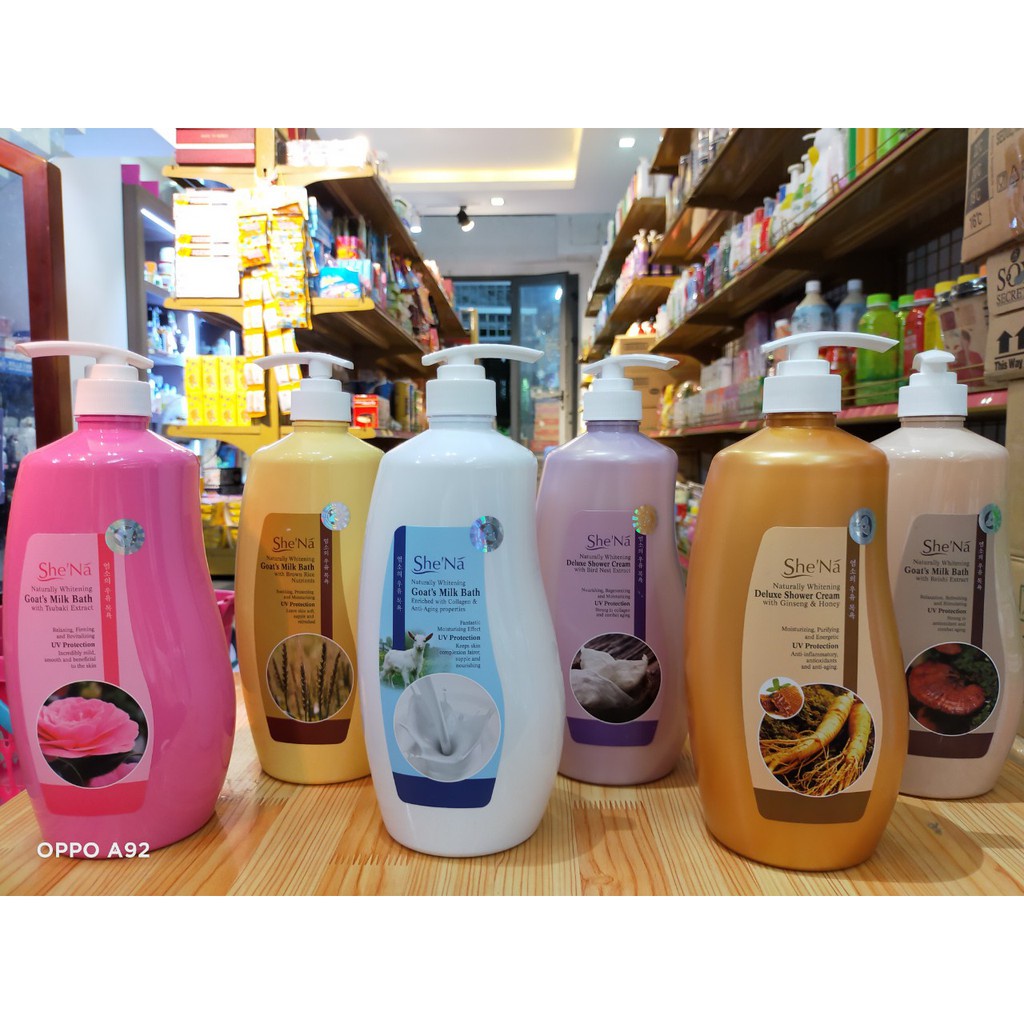 Sữa tắm dưỡng da Shena 1200ml Malaysia