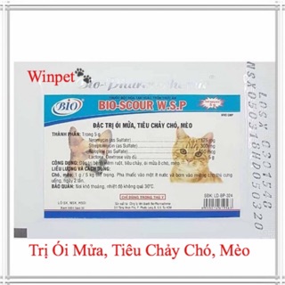 Bio Bột Kiểm Soát Ói Mửa, Tiêu Chảy Cho Chó Mèo Bio-Scour 5g