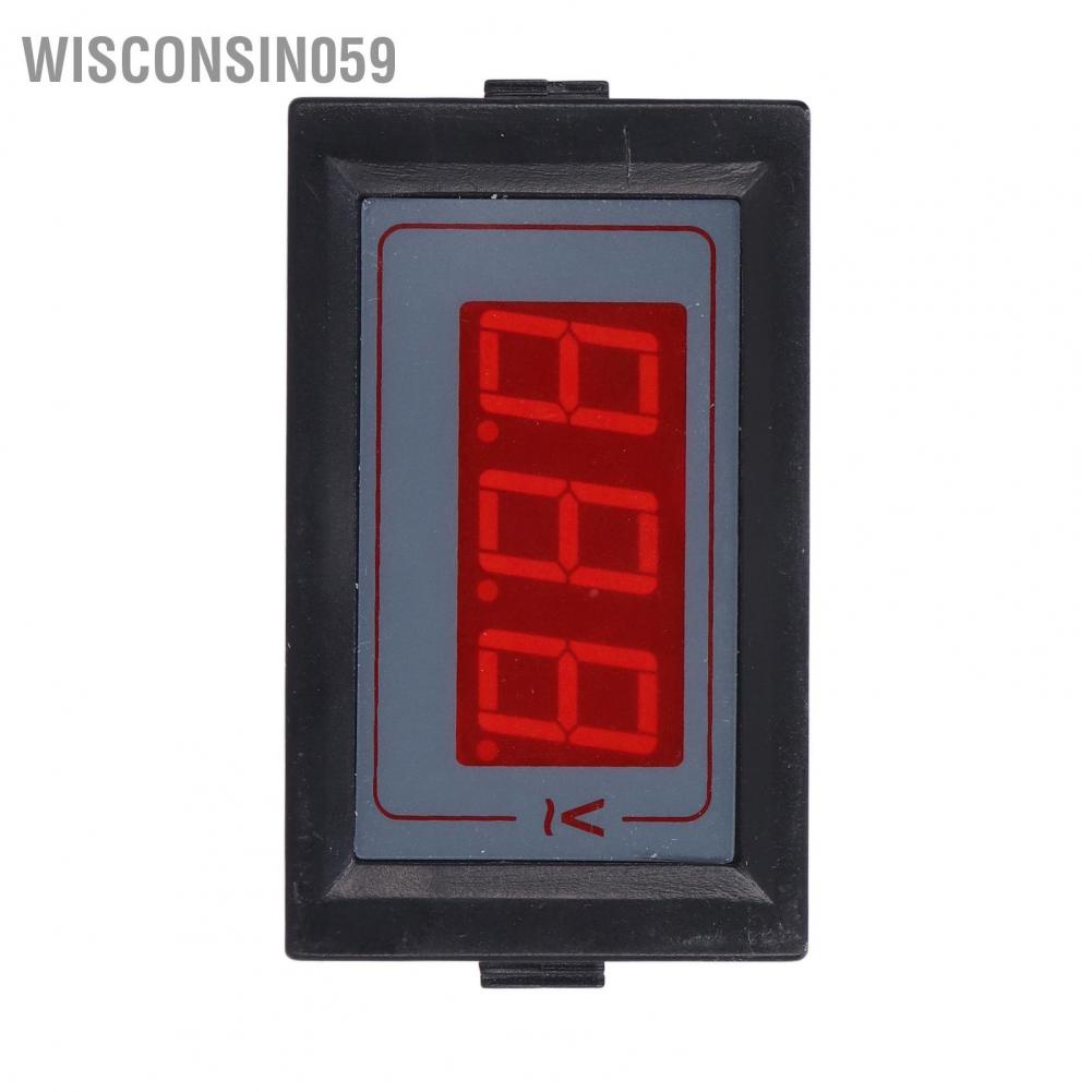 Wisconsin059 Digital Voltmeter LED Display 2 Wire Voltage Gauge Tester Meter 50‑500V for AC 5035‑V