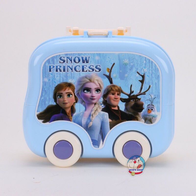 Đồ chơi 3 in 1 va ly trang điểm Elsa  23 PCs, dạng va ly kéo, ba lô