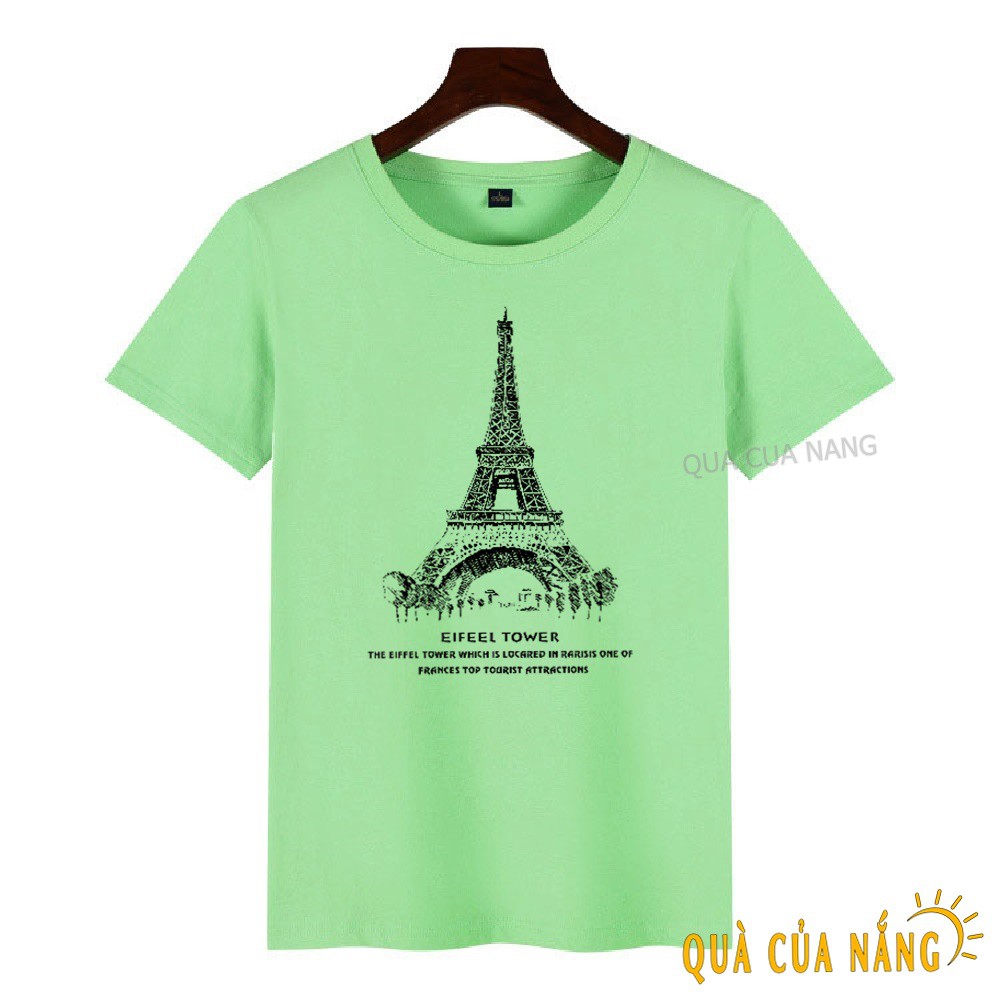 Áo Thun Nữ In Hình Tháp Paris Nhỏ Dễ Thương AT-373 ( 12 Màu ) | BigBuy360 - bigbuy360.vn