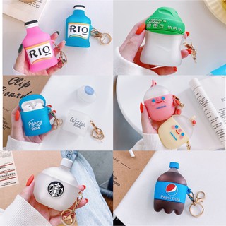 Hộp Silicone Đựng Tai Nghe Airpods 1 / 2 Hình Lon Coca Cola Dễ Thương
