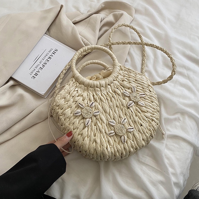 Túi cói đan rơm thủ công IELGY thời trang cho nữ