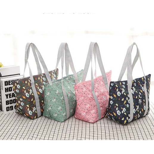 Túi đựng cơm FANMILI giữ nhiệt thân thiện với môi trường, có thể gấp gọn tiện lợi (size 25x15x25 cm)/ Túi đựng thức ăn