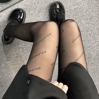 Quần Tất Siêu Mỏng In Chữ Balenciaga Quyến Rũ Cho Nữ