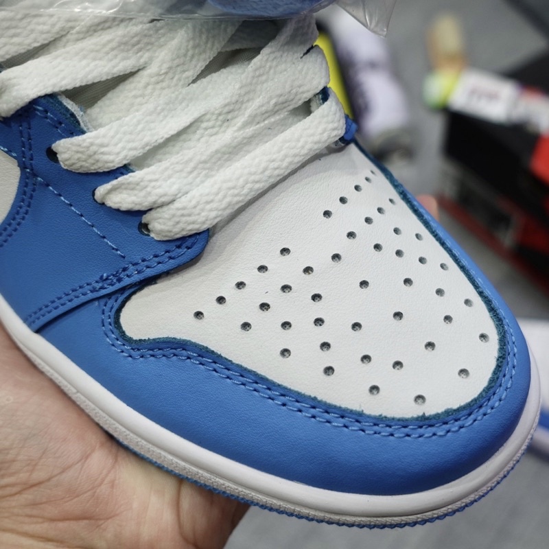 Giày Jordan1 Hight UNC / JD1 cổ cao xanh - Chuẩn Best