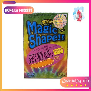 Bao Cao Su gân sọc mô phỏng 3D Sagami Magic Shape 5 Cái