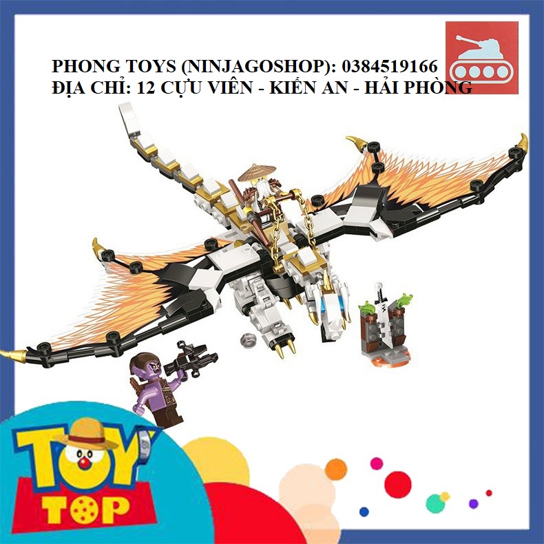 [Có sẵn] Lắp ráp xếp hình Lego NINJAGO Season 14 LARI 11550 : Rồng thần của sư phụ WU 331 mảnh