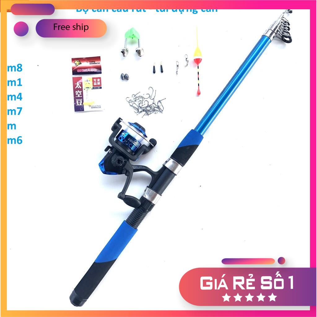 🐠 Cần câu máy shimano Tặng kèm phụ kiện 1m8 - 3m6 T1999 ĐỒ CÂU CHẤT LUONG 🐠