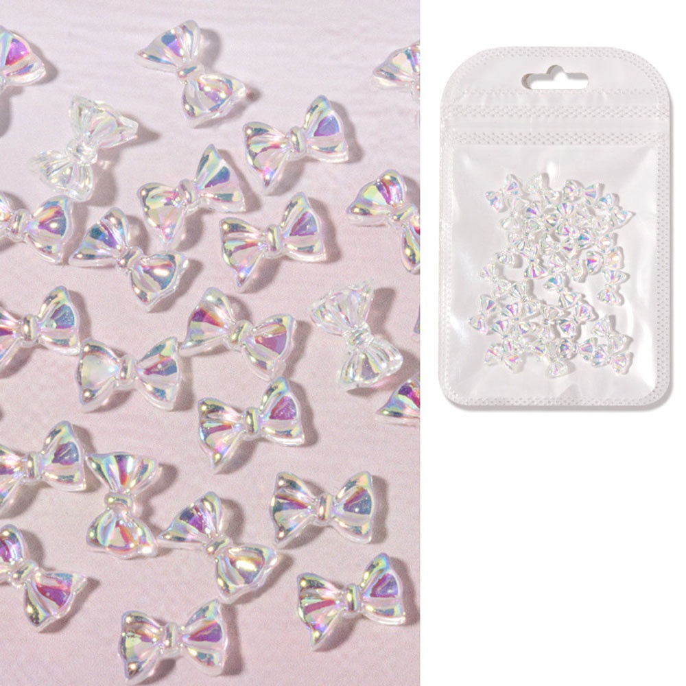 Set 30 Nơ Ruy Băng 3D Nhiều Màu Sắc Trang Trí Móng Tay Diy