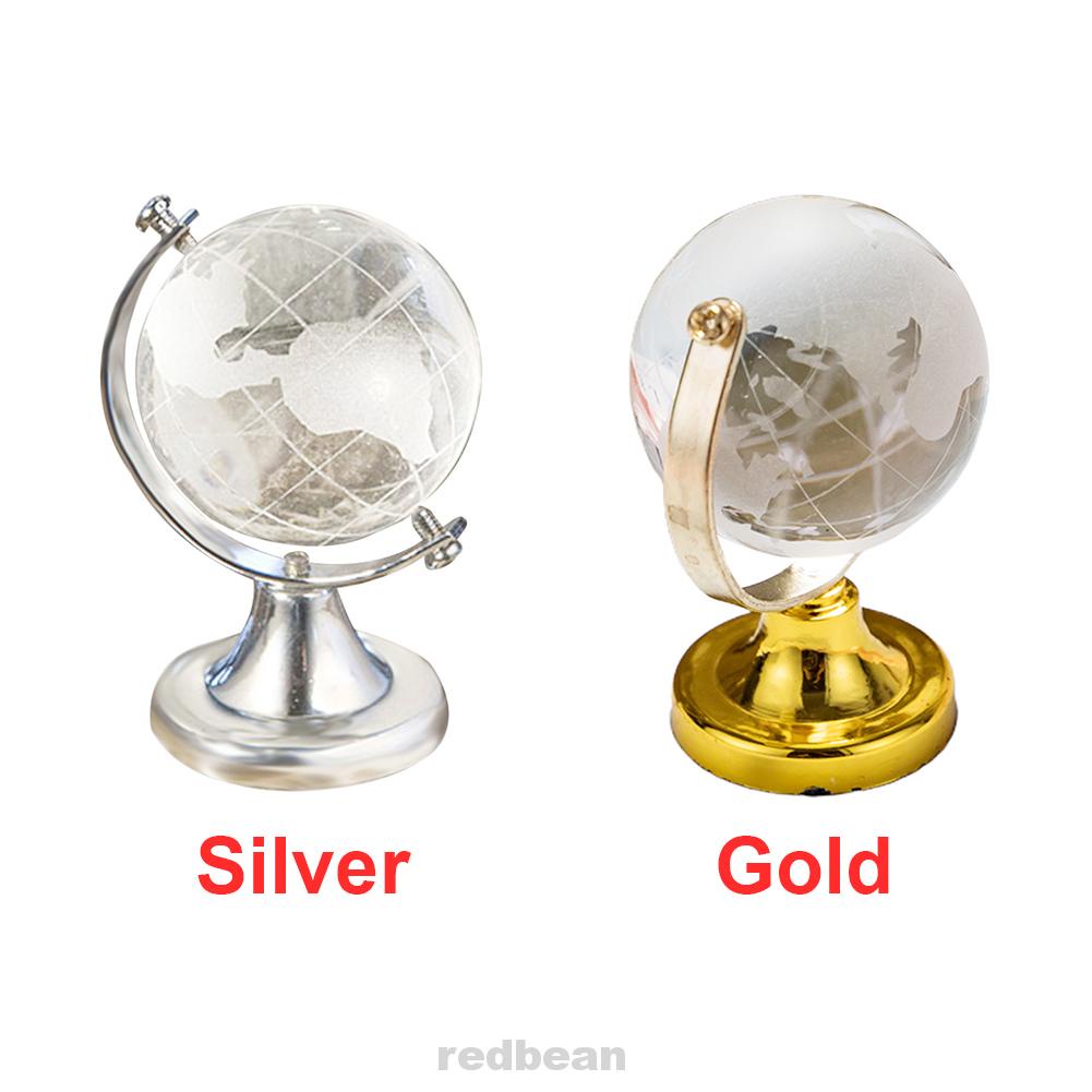 Quả Cầu Pha Lê Trái Đất mini Trang Trí Nhà Cửa Văn Phòng Làm Quà Tặng Sinh Nhật