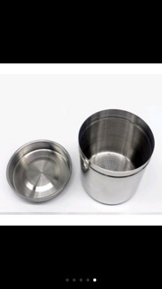 Hộp Inox Đựng Bông Gòn