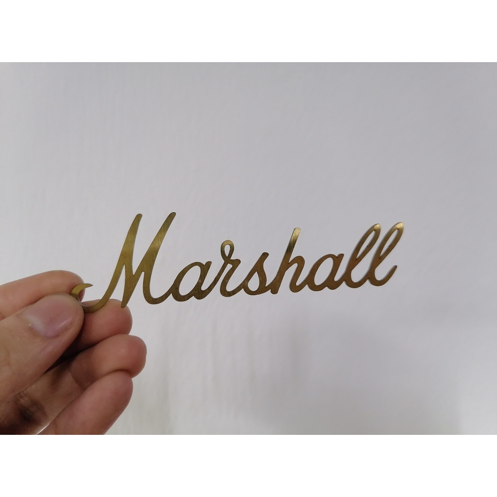 Logo Marshall, chữ Marshall inox304 cắt lazer siêu chuẩn, siêu đẹp làm đẹp trang trí cho ê căng loa chế DIY từ PTD Sound
