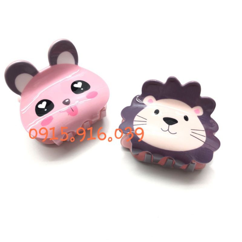 Kẹp Tóc Động Vật Cute 6 Răng, Kẹp càng cua hình thú