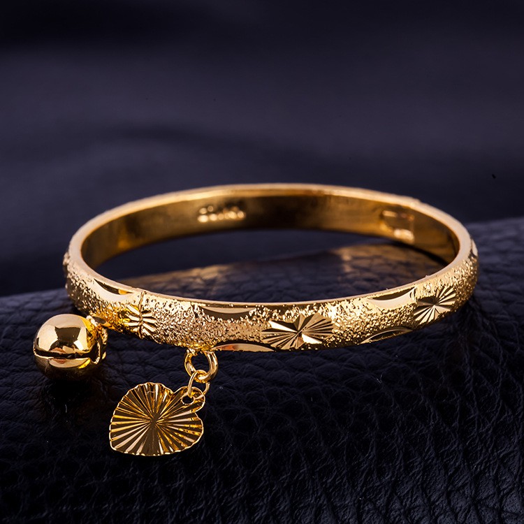 Vòng đeo tay chuông tình yêu vàng nữ hàn quốc Không phai