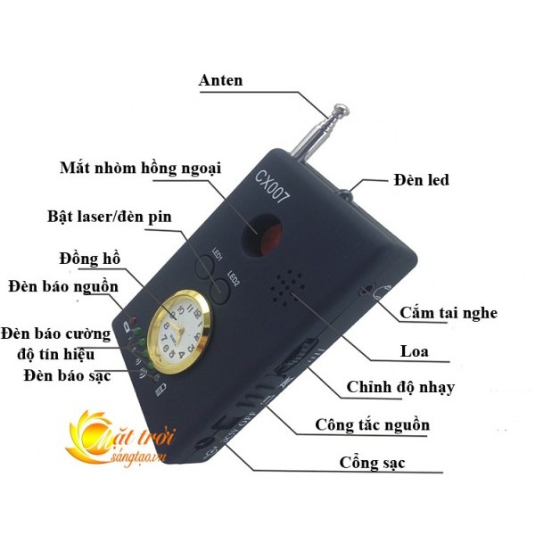 Thiết bị phát hiện Máy nghe lén, Camera quay lén CX007