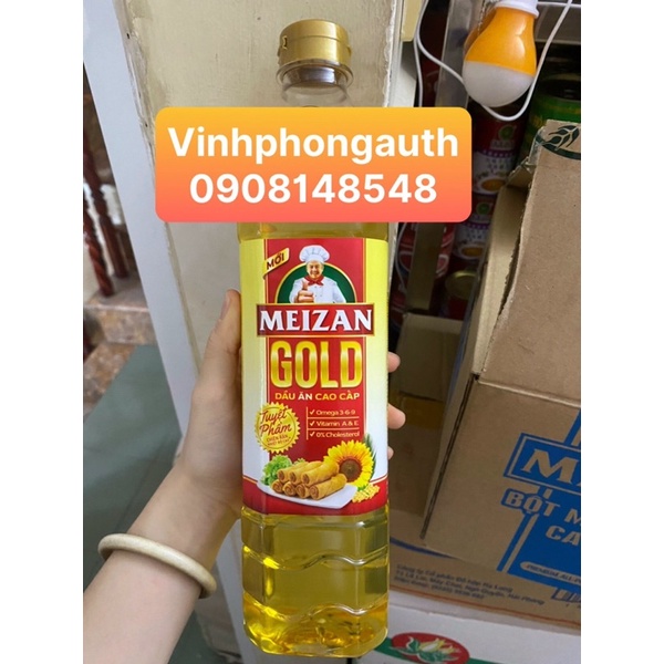 Dầu ăn cao cấp Meizan Gold chai 1 lít