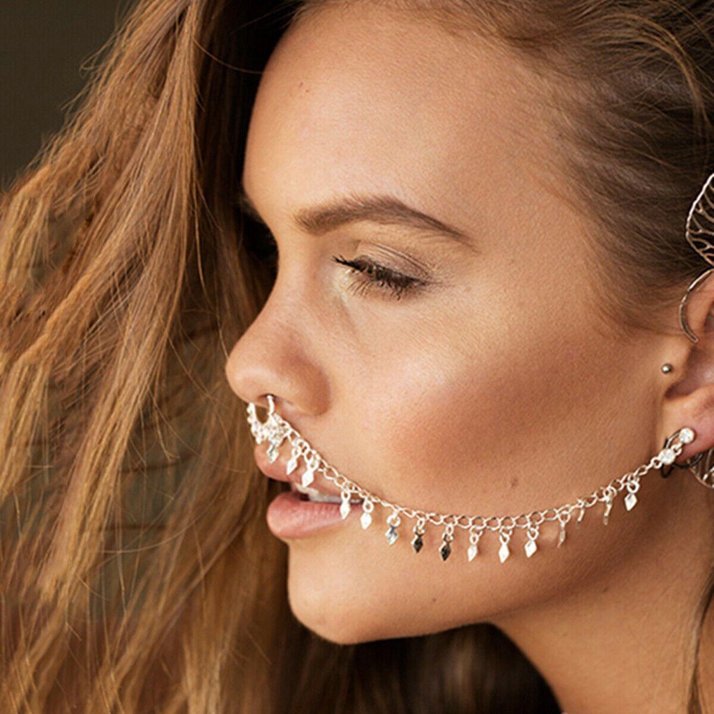 Vòng Septum Giả LAYOR1|Khuyên Tai Dạng Mắc Xích Không Xỏ Lỗ