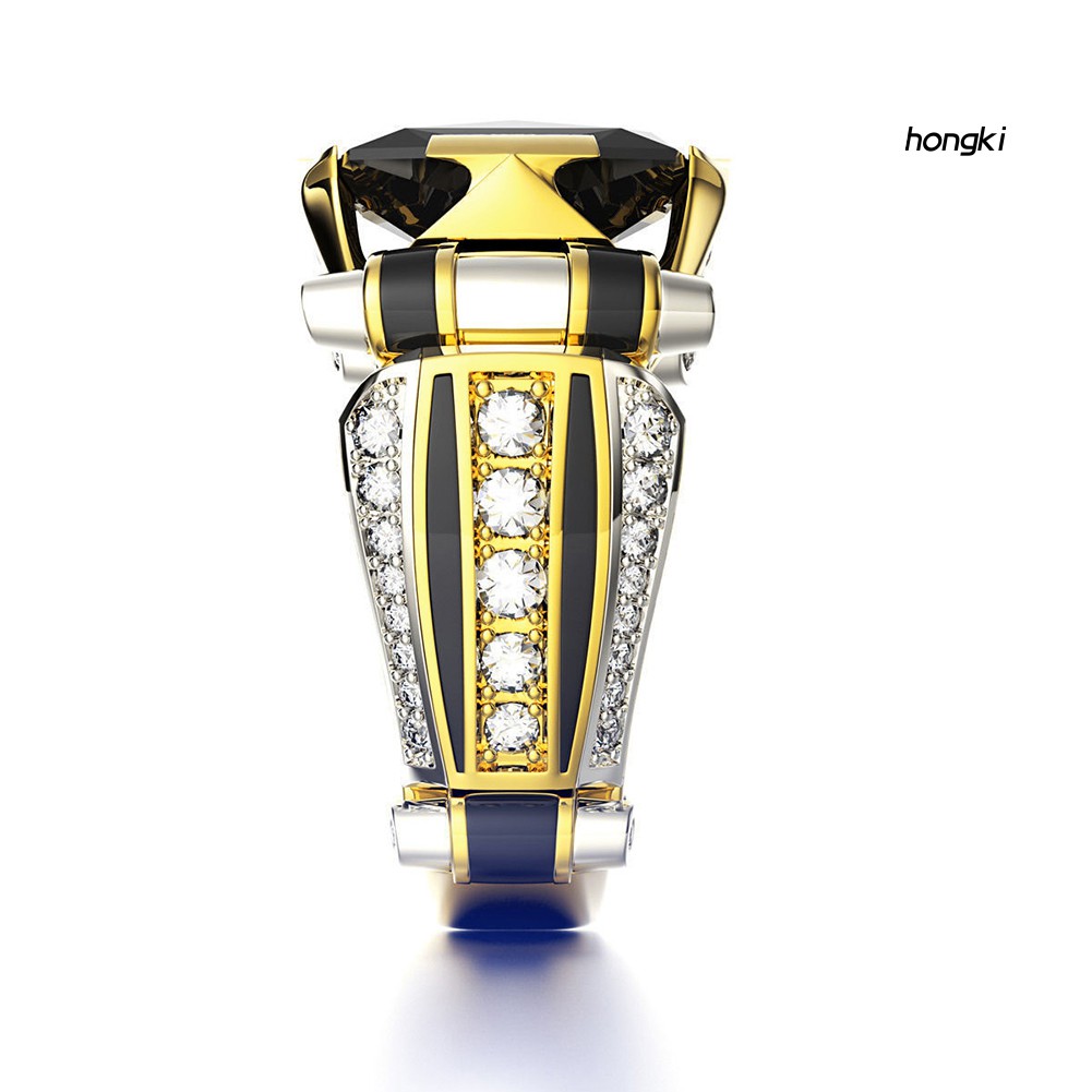 Nhẫn Hợp Kim Đính Đá Phong Cách Vintage Cho Nam