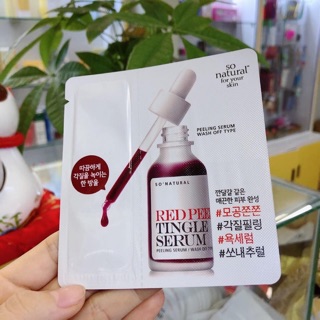Sample [Gói] Red Peel Tingle Serum - Peel Da Không Bong Tróc
