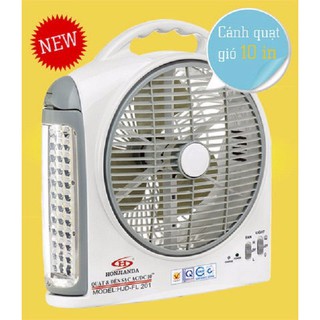 Quạt tích điện honjianda hjd-fl 203 led