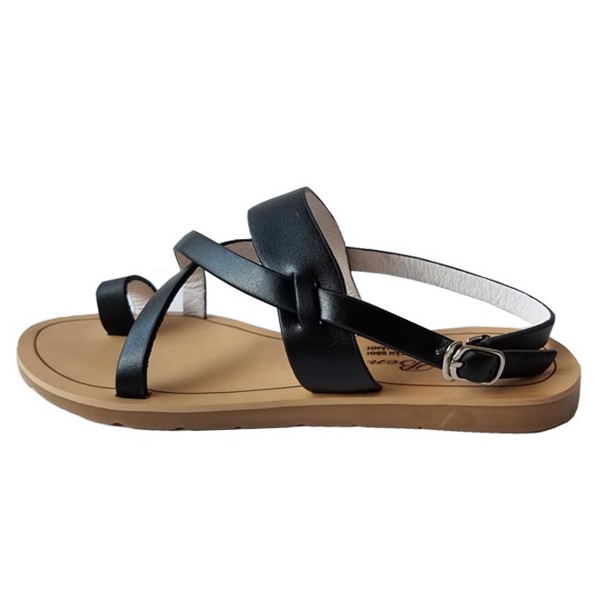 Giày Sandal Nữ Xỏ Ngón BIGBEN Da Bò Thật SDĐ65