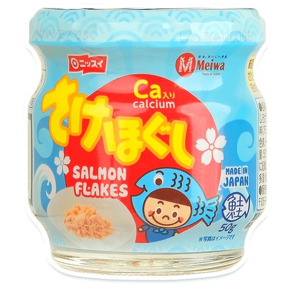 Ruốc Cá Hồi Meiwa Lọ 50g Cho Bé Từ 1 Tuổi