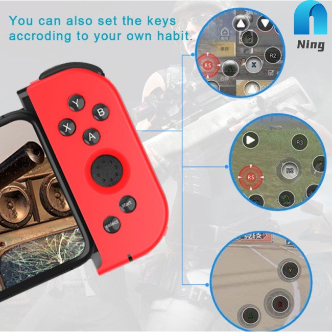 Ning Bluetooth Game Controller Wireless Gamepad Telescopic Gamepad Joystick For Android Mobile Phone Game Handle