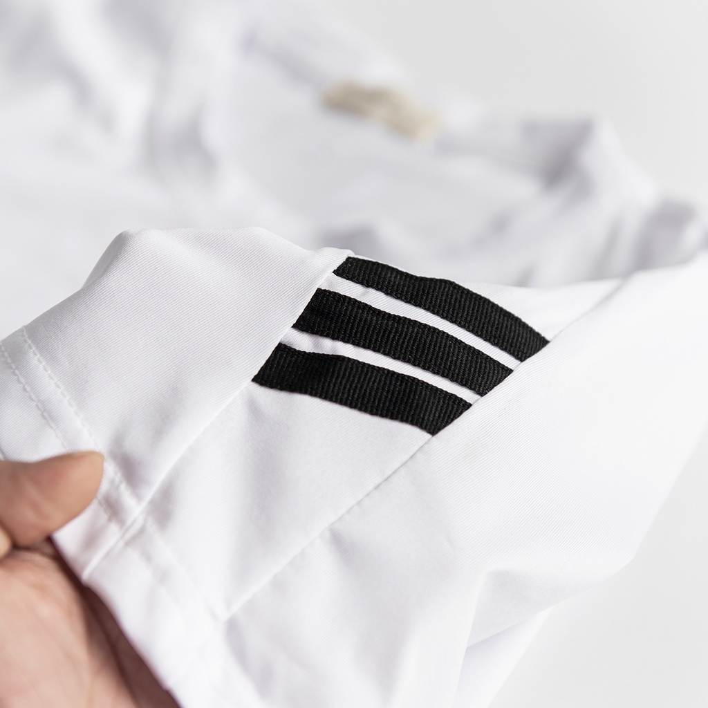 Bộ đồ thể thao hè nam phối kẻ chất thun lạnh co giãn 4 chiều