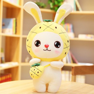 Thú nhồi bông thỏ đeo túi đáng yêu cao 30cm