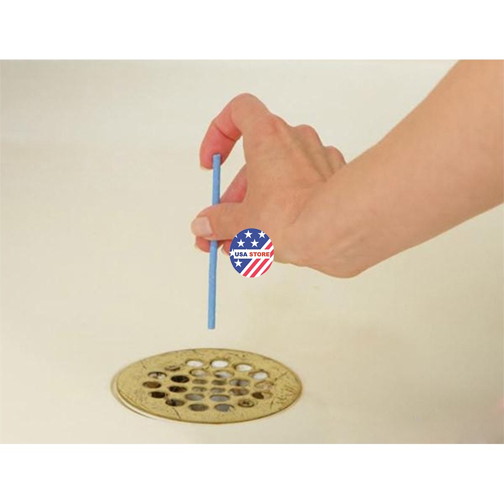 Vỉ 12 Que Thông Tắc Bồn Cầu - Bồn Rửa Chén - Bồn Rửa Mặt (1 Tháng Dùng 1 Que), Tiêu Rác, Cặn Bẩn