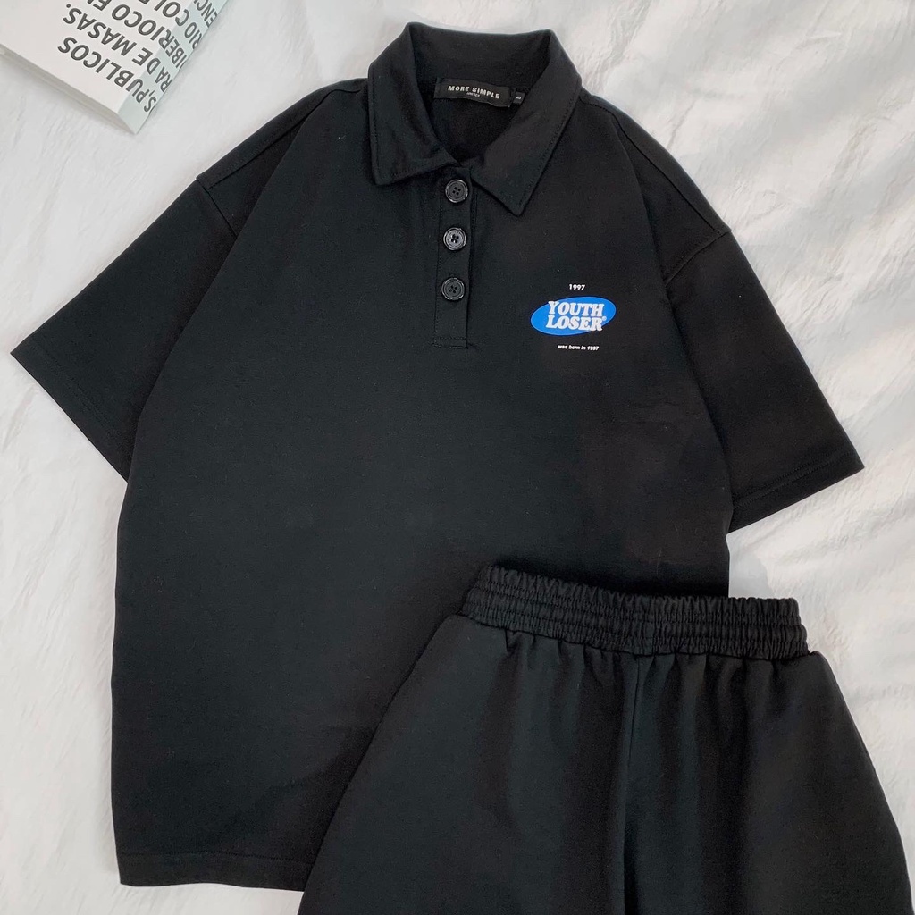 Set LOSE Đồ Nam Nữ Unisex Oversize Thun Da Cá Phong Cách Ulzzang - Yowol Sg