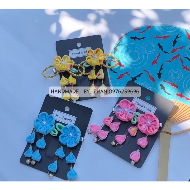 Hoa cài tóc Kanzashi loại 1 hoa nhỏ