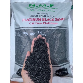  1kg Cát nhuộm đen Platinum trải nền trang trí bể cá hồ cá thuỷ sinh   