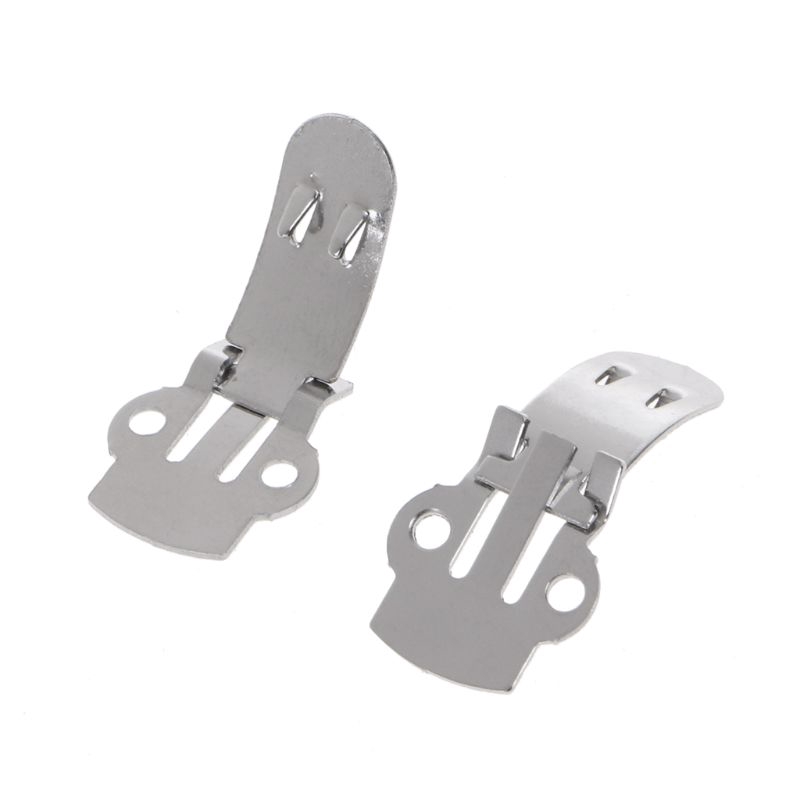 Bộ 10 kẹp bạc thép không gỉ cho phụ kiện trang trí giày DIY