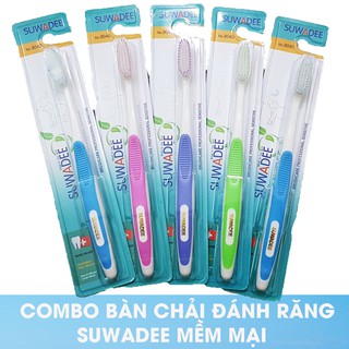 Combo Bàn chải đánh răng sợi mềm Suwadee