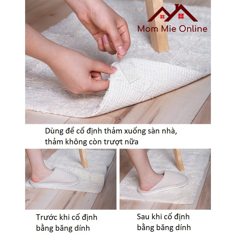 Cuộn băng dính hai mặt đa năng siêu bám, trong suốt, dài 1m - 5m - B140