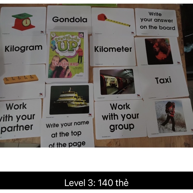 Flashcard Everybody Up starters - 4  ép plastic