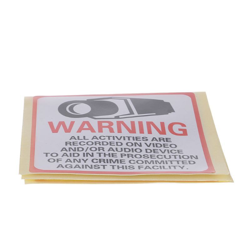 8 Sticker Dán Cảnh Báo An Ninh