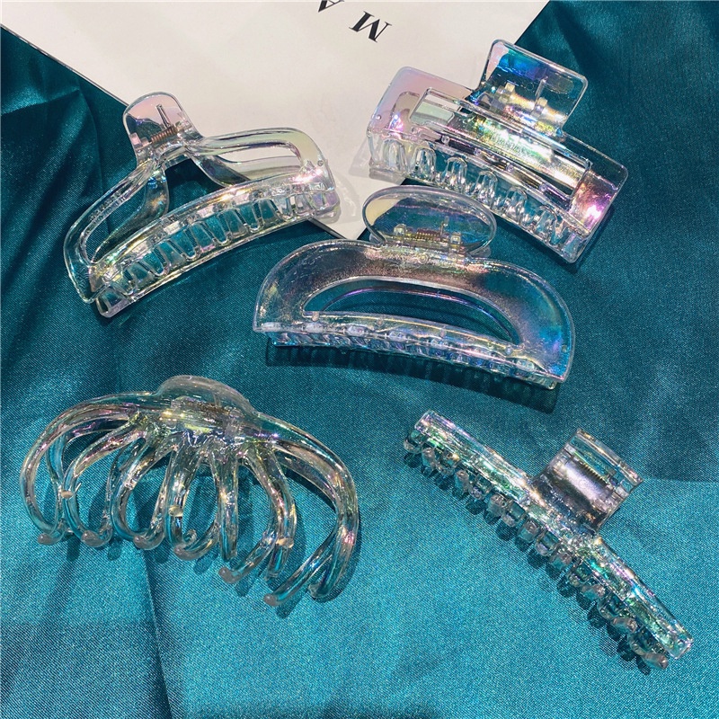 Kẹp Tóc Nhựa acrylic Trong Suốt Nhiều Kiểu Dáng Phong Cách Hàn Quốc Cho Nữ