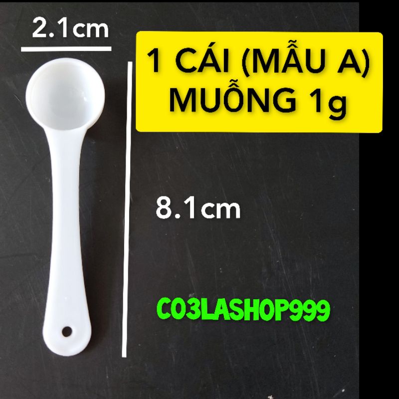 1 Cái Muỗng đong 1g, gia vị nhà bếp, múc nguyên liệu làm bánh, nhựa pp