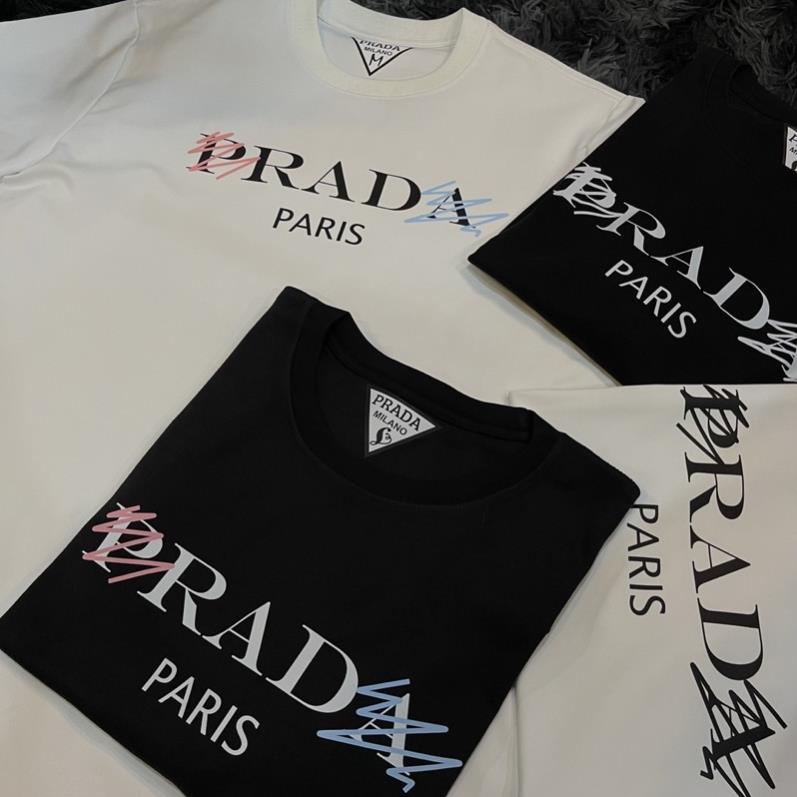 Áo thun Prada mới nhất Áo thun in chữ cái cấp !